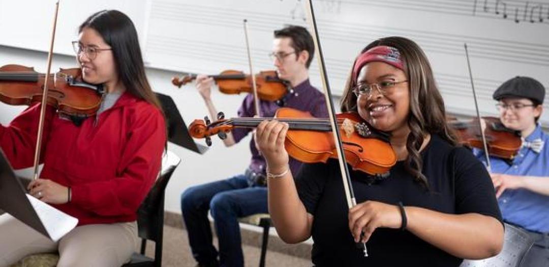 Students in the music program at Hamline University