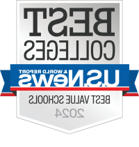 Badge for 体育博彩app大学 ranked as best value school by US 新闻与世界报道, 2024